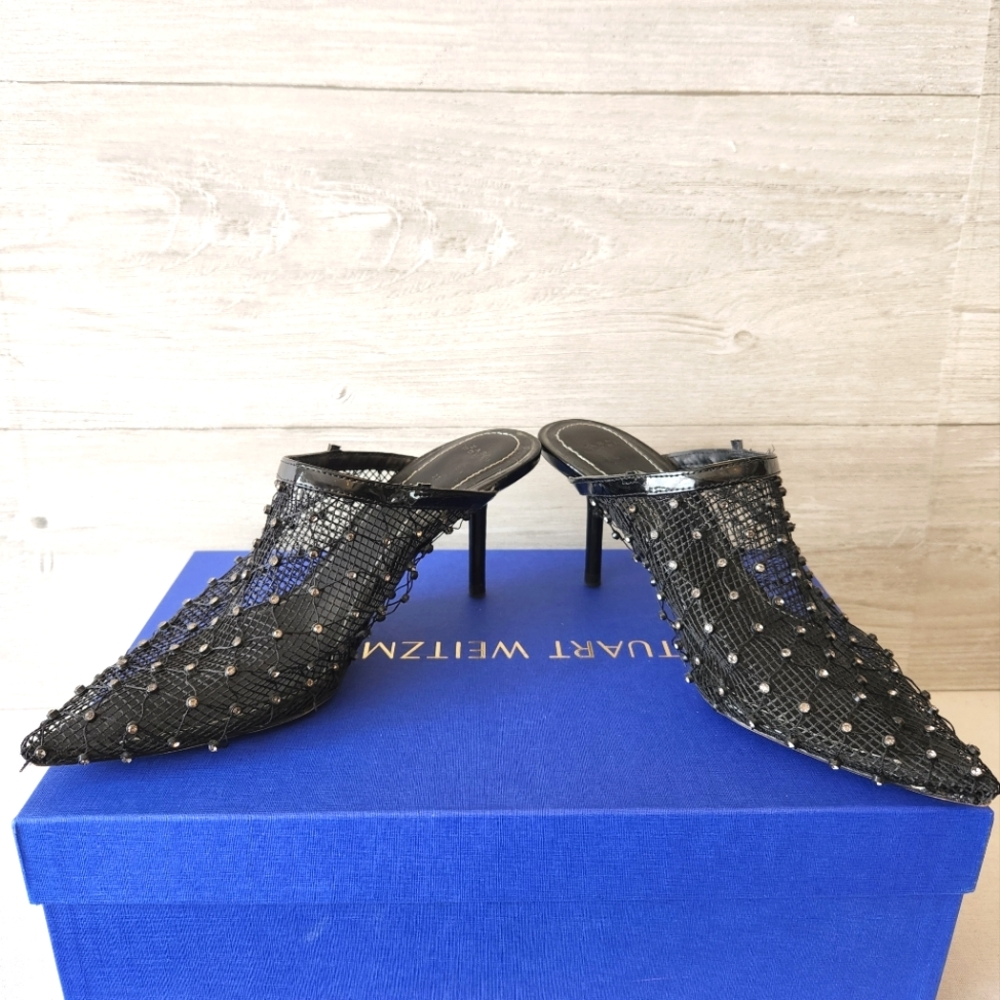 ZARA Rhinestones Mesh Mules